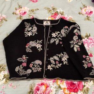 Ladies Tiara International Embroidered Sweater